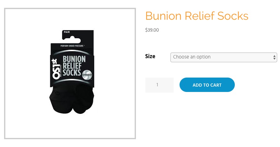 OS1st BR4 Bunion Relief Socks