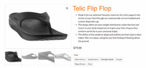 Image of Telic flip flop available on feetcare.sg