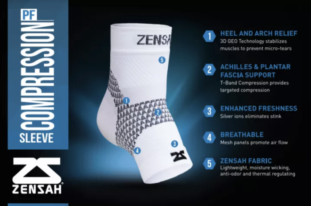 Zensah Plantar Fasciitis Sleeve PF Compression Sleeve Unisex Ready Stock in Singapore