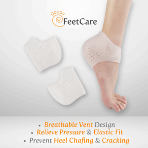 [1 pair] FeetCare Gel Heel Moisturizing Socks | Reduce dryness and smoothened cracked heels
