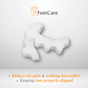 [1pair] FeetCare Gel 5 Toe Spreader | Bunion Corrector | Toe separator